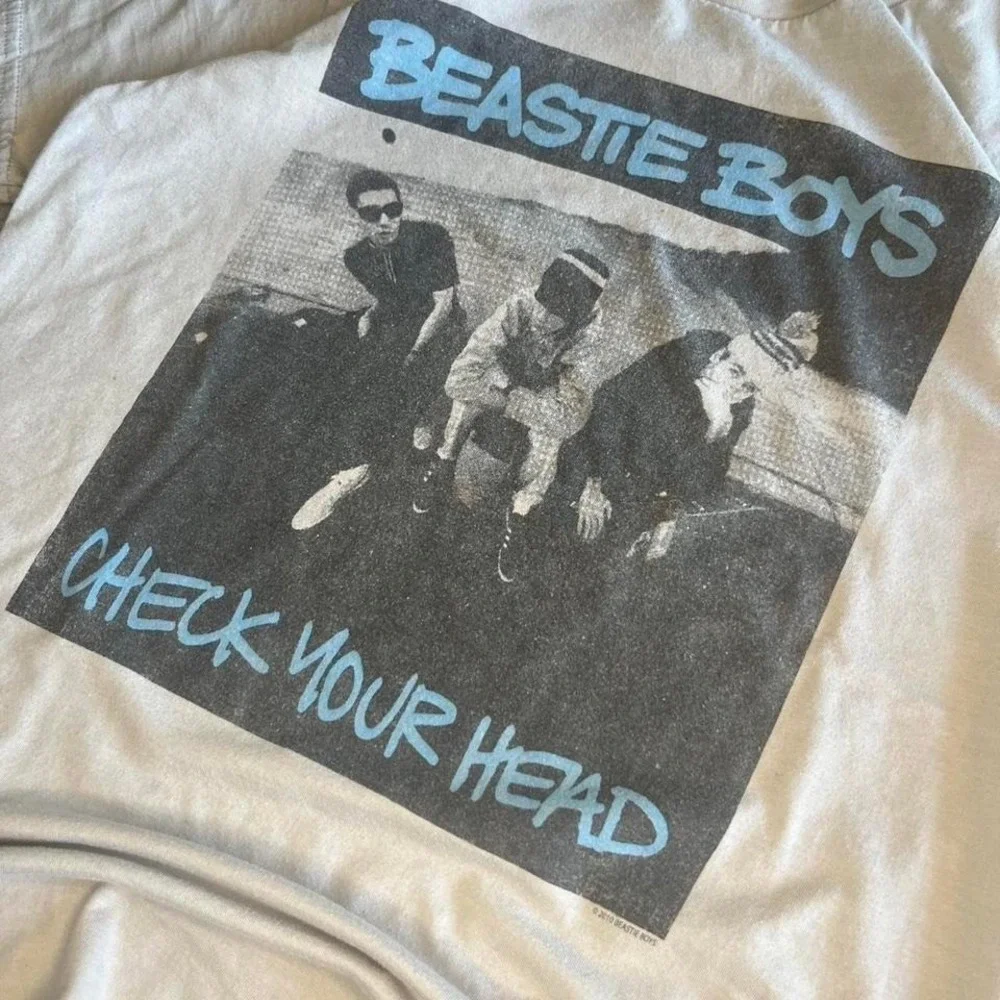 Beastie Boys Check Your Head Sixty Eight Graphic T-Shirt Grey Mens S - Picture 3 of 7
